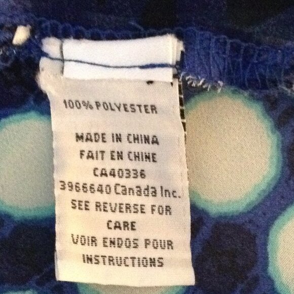 Ness Women's Blue Sheer Sleeveless Top Blouse Tunic Flowy Romantic Size  L Beach - Picture 7 of 7